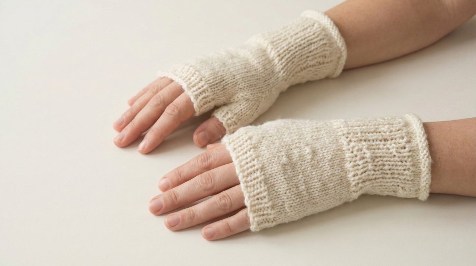Mitsy Damen Stulpen – Strickanleitung für fingerlose Handschuhe mit Daumen