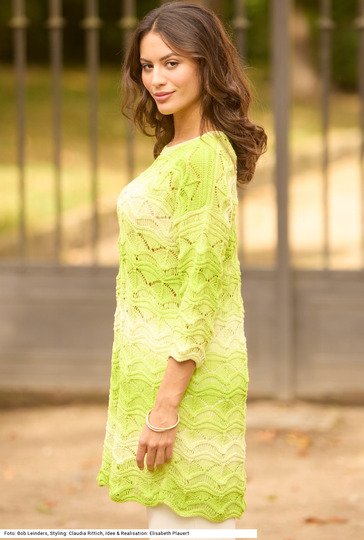 Tunika mit Wellenmuster