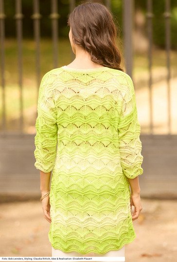 Tunika mit Wellenmuster