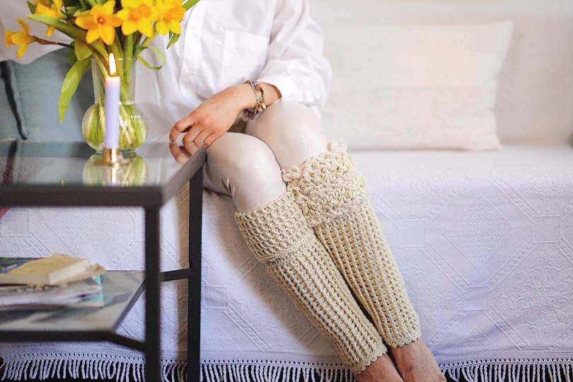 Häkelanleitung Bein Stulpen Soft Grounding