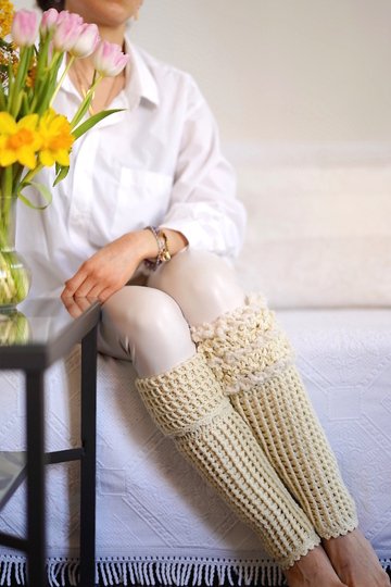 Häkelanleitung Bein Stulpen Soft Grounding