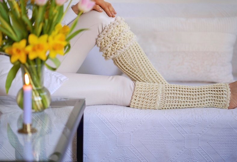 Häkelanleitung Bein Stulpen Soft Grounding