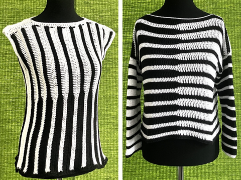 Black and White – Unite- - Häkelanleitung für Pulli oder Tunika