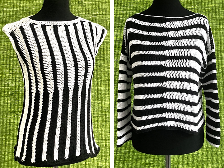 Black and White – Unite- - Häkelanleitung für Pulli oder Tunika