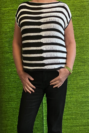 Black and White – Unite- - Häkelanleitung für Pulli oder Tunika