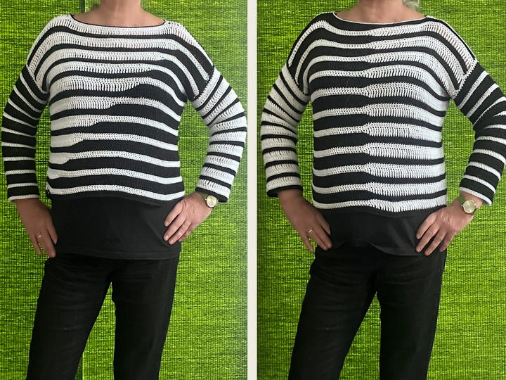 Black and White – Unite- - Häkelanleitung für Pulli oder Tunika