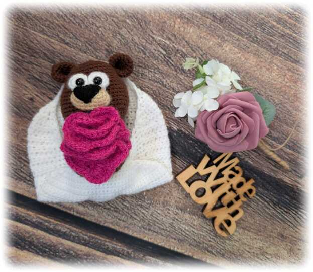 Häkelanleitung "Bäriger Valentinsgruß"