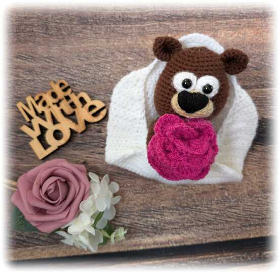 Häkelanleitung "Bäriger Valentinsgruß"