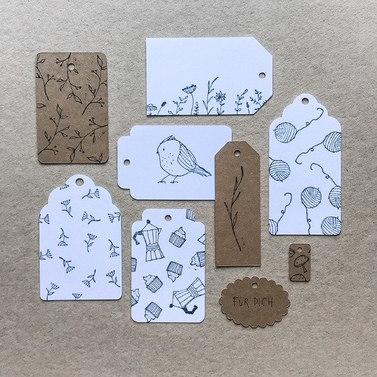 15 Plotter-Templates für Geschenkanhänger (mit Bonus Euroloch Vorlage)