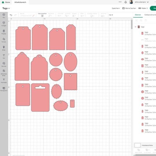 15 Plotter-Templates für Geschenkanhänger (mit Bonus Euroloch Vorlage)