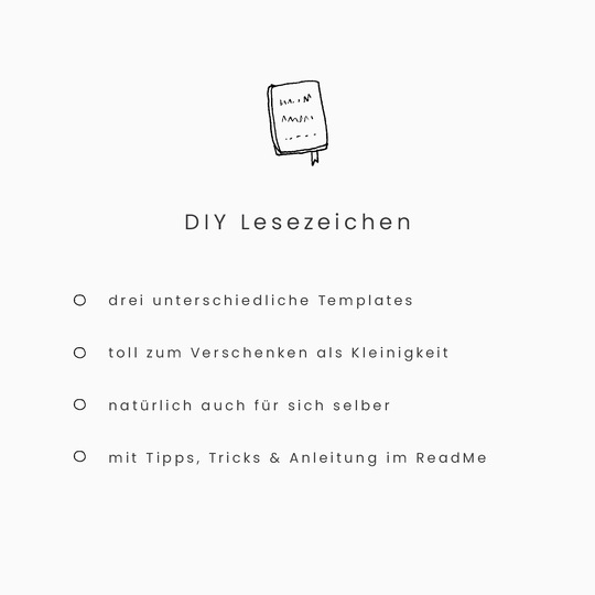 Lesezeichen Schneidplotter Dateipaket