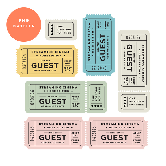 Plotterdatei Kinotickets „Cinema“ (png für Print-then-Cut)