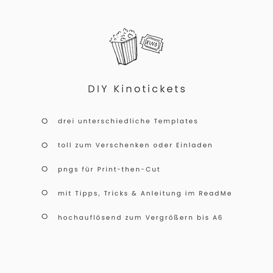 Plotterdatei Kinotickets „Cinema“ (png für Print-then-Cut)