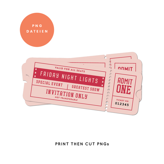 Plotterdatei Kinotickets „Friday Night“ (png für Print-then-Cut)