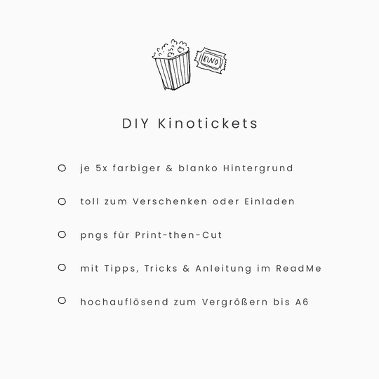 Plotterdatei Kinotickets „Friday Night“ (png für Print-then-Cut)