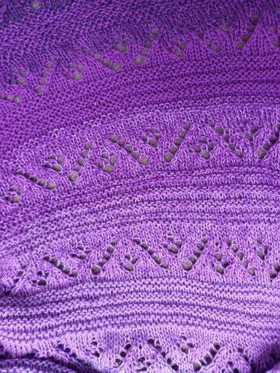 Strickanleitung asymmetrisches Dreiecktuch "Giulia"