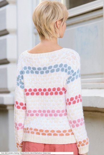 Pullover im Hebemaschenmuster