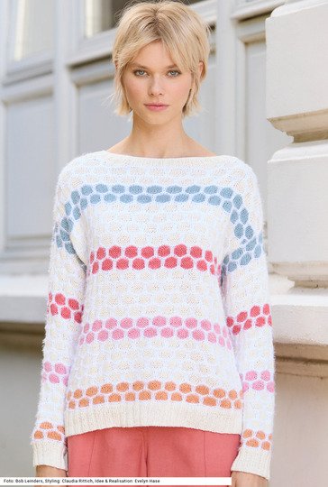 Pullover im Hebemaschenmuster
