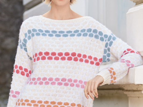 Pullover im Hebemaschenmuster