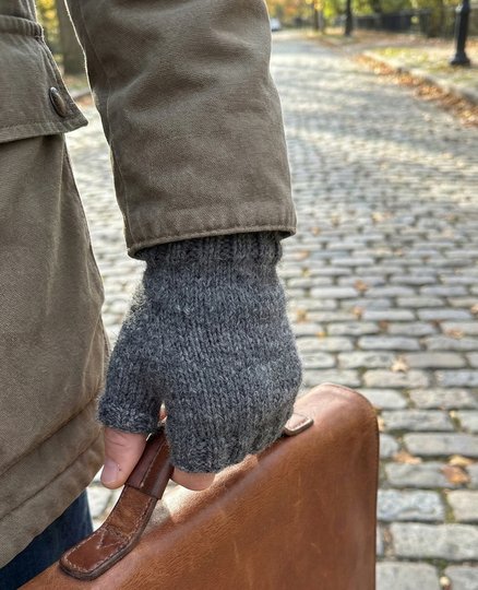 Knitting pattern men’s wrist warmers MATS | fingerless gloves | PDF