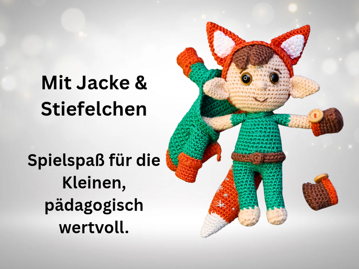 Häkelanleitung Lynor der Lichterfuchs/ Fuchs häkeln