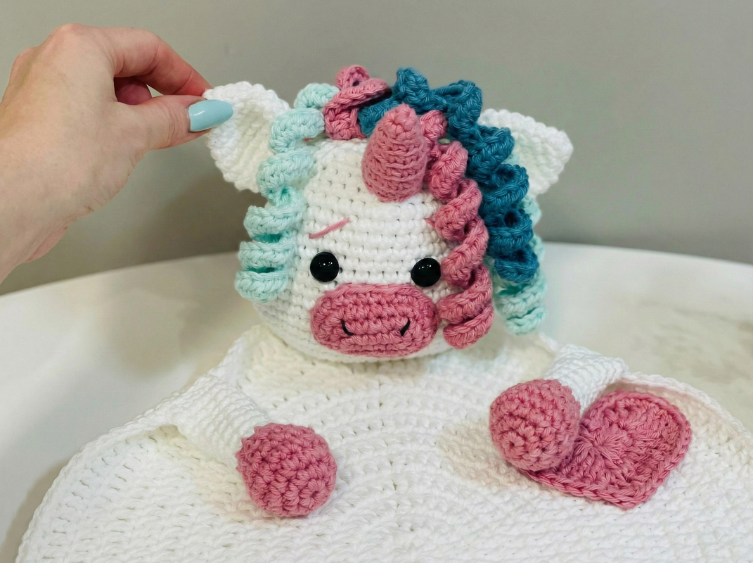Crochet Pattern Unicorn Placemat for Baby Table Decor - Image 6