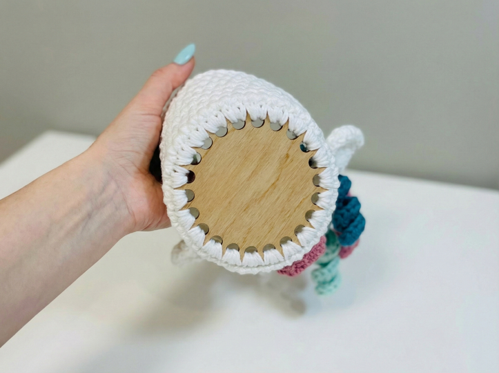 Crochet Pattern Unicorn Placemat for Baby Table Decor
