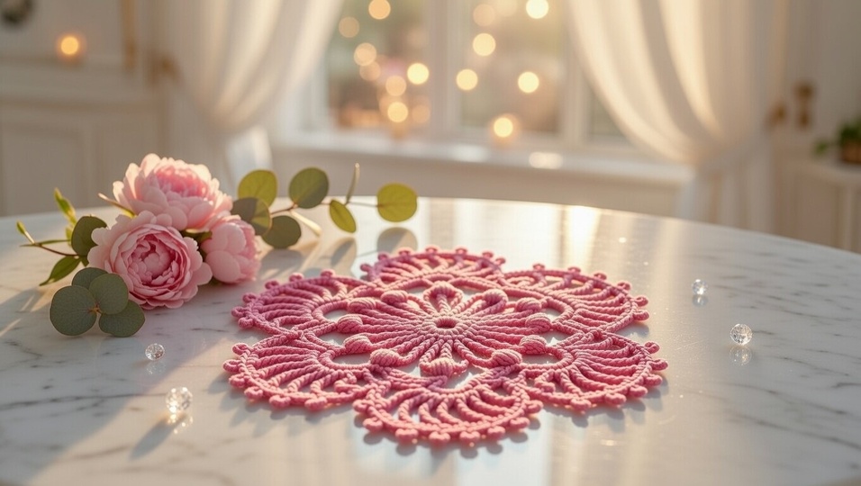 Crochet Round Motif Pattern PDF + English Video Tutorial – Circular Design