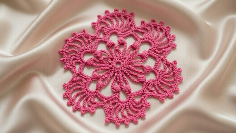Crochet Round Motif Pattern PDF + English Video Tutorial – Circular Design