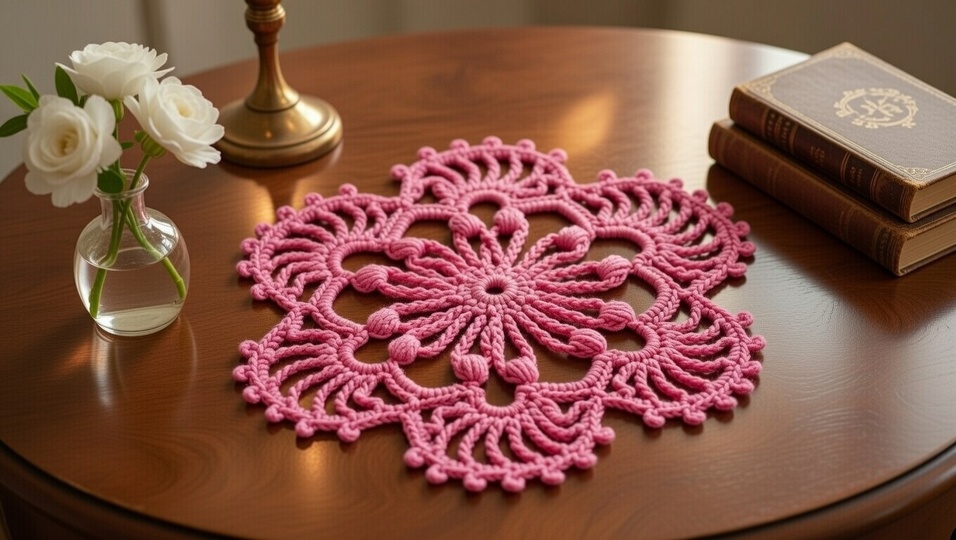 Crochet Round Motif Pattern PDF + English Video Tutorial – Circular Design
