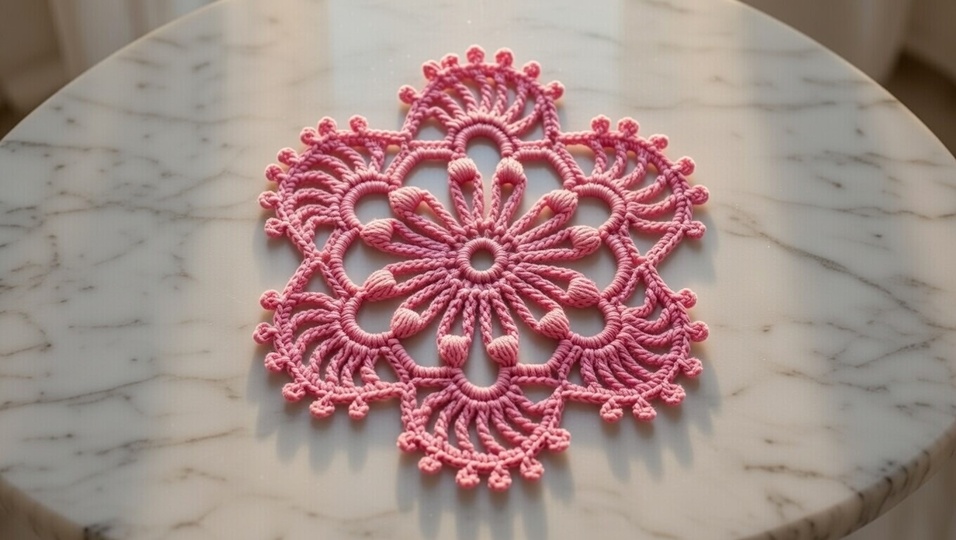 Crochet Round Motif Pattern PDF + English Video Tutorial – Circular Design