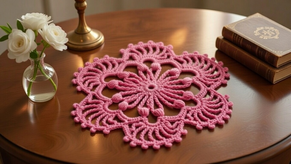 Crochet Round Motif Pattern PDF + English Video Tutorial – Circular Design