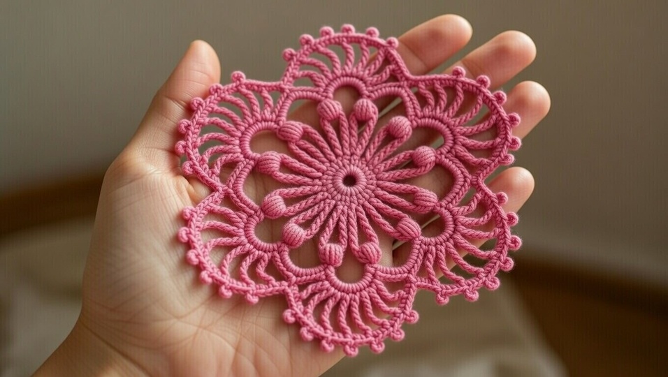 Crochet Round Motif Pattern PDF + English Video Tutorial – Circular Design