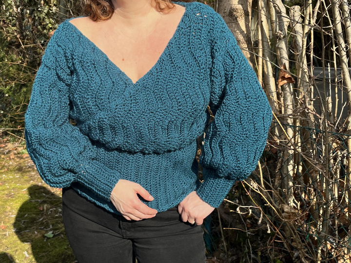 Crochet Pattern "Amalfi-Wrapped"-Sweater