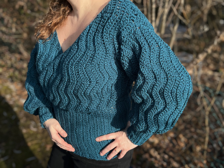 Crochet Pattern "Amalfi-Wrapped"-Sweater