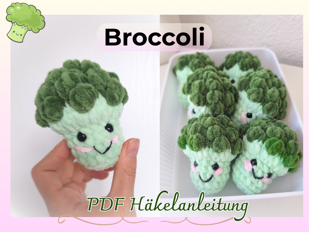 Crochet Pattern Broccoli Amigurumi PDF Pattern – Beginner Friendly