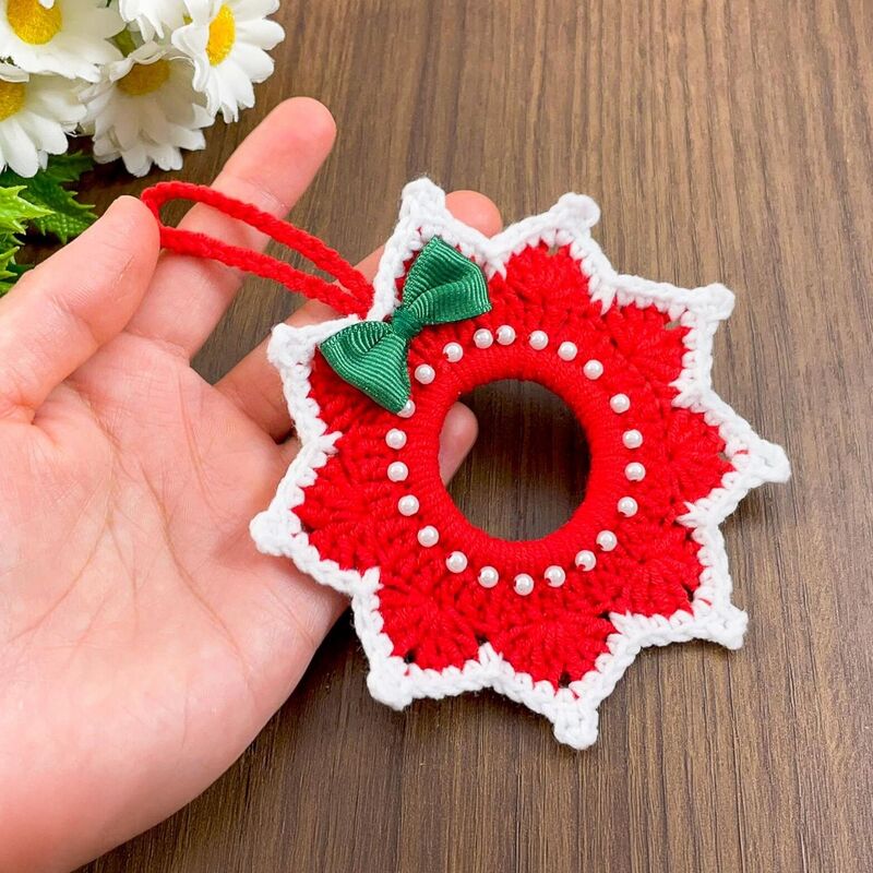 Christmas Star Wreath Crochet Pattern PDF – Holiday Ornament Tutorial - Image 8