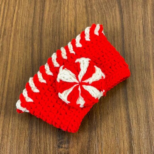 Candy Swirl Cozy – Christmas Cup Cozy Crochet Pattern (PDF Tutorial)