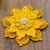 Golden Layered Flower Crochet Pattern (PDF) – 3D Lotus Appliqué
