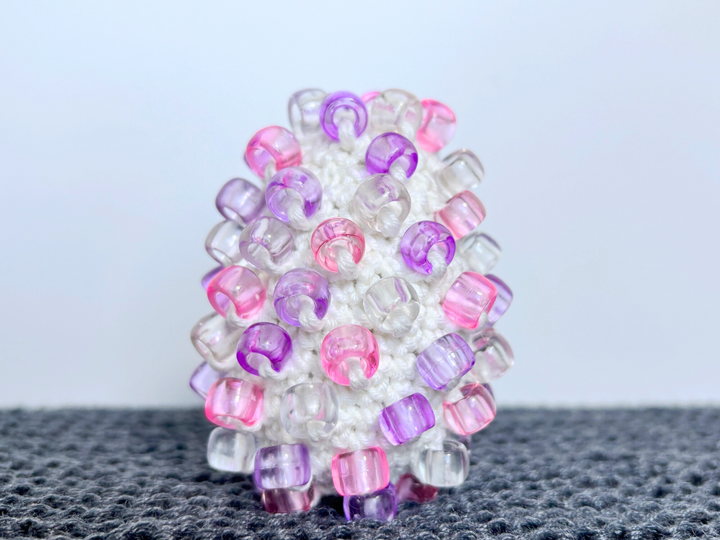 Beaded Crochet Easter Egg Fidget Pattern, Crochet Easter Decor Tablescape