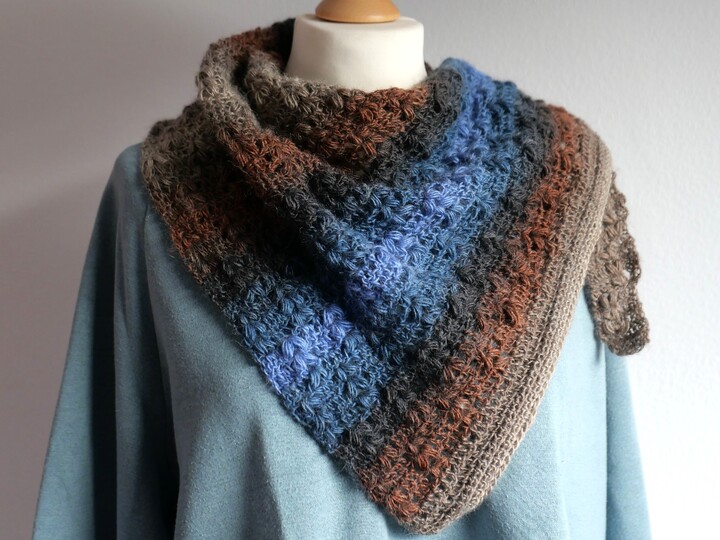 Häkelanleitung Dreieckstuch Marie - ein Blickfang