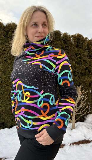 Nähanleitung und Schnittmuster Sweater Skylar für Damen 32-48