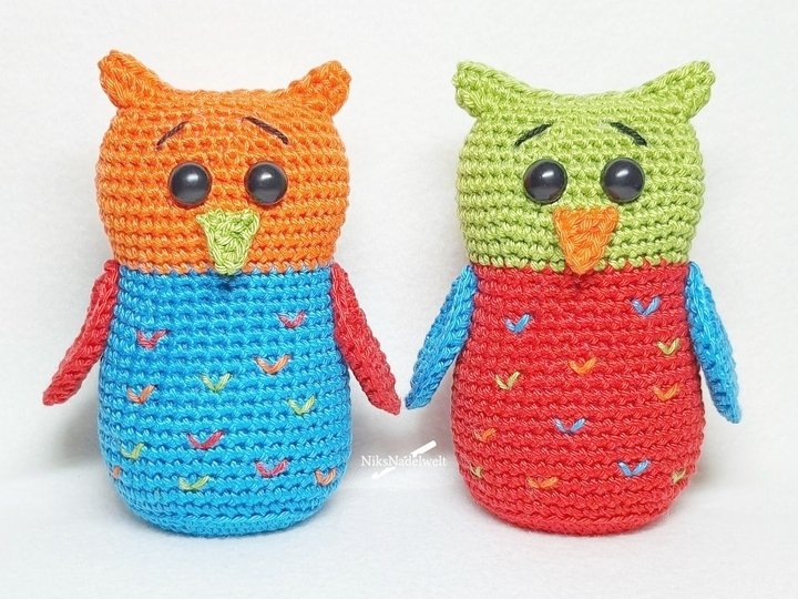 Häkelanleitungen - Sparset Schlüsselanhänger Glückseule und Glückseule