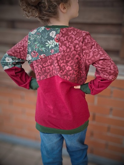 Nähanleitung und Schnittmuster Sweater Skylar für Mädchen 74-176