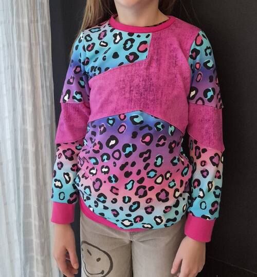 Nähanleitung und Schnittmuster Sweater Skylar für Mädchen 74-176