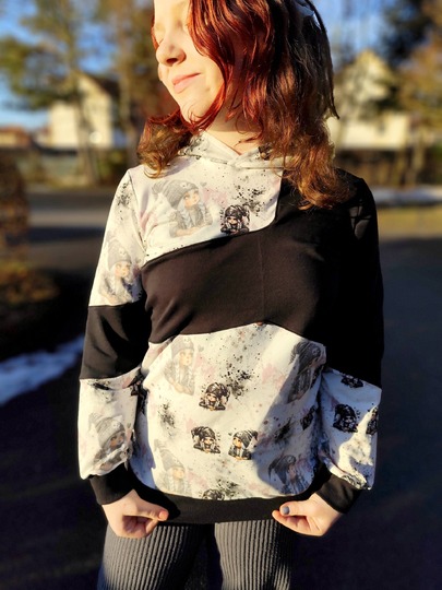 Nähanleitung und Schnittmuster Sweater Skylar für Mädchen 74-176