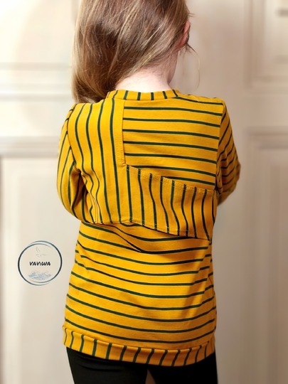 Nähanleitung und Schnittmuster Sweater Skylar für Mädchen 74-176