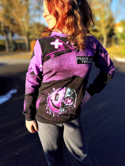 Nähanleitung und Schnittmuster Sweater Skylar für Mädchen 74-176