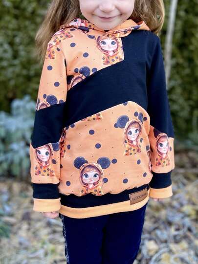 Nähanleitung und Schnittmuster Sweater Skylar für Mädchen 74-176