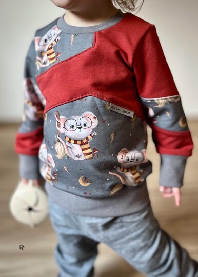 Nähanleitung und Schnittmuster Sweater Skylar für Mädchen 74-176